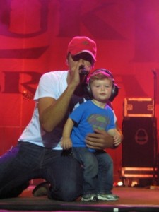 Luke Bryan and his son Bo