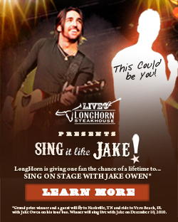 Jake Owen- Live At LongHorn- Sing It Like Jake